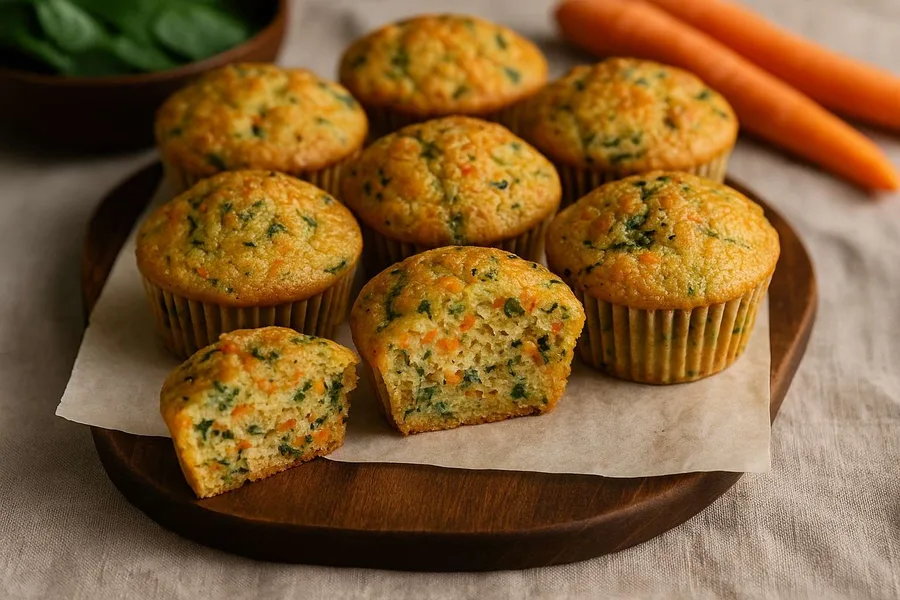 Muffin salati con verdure